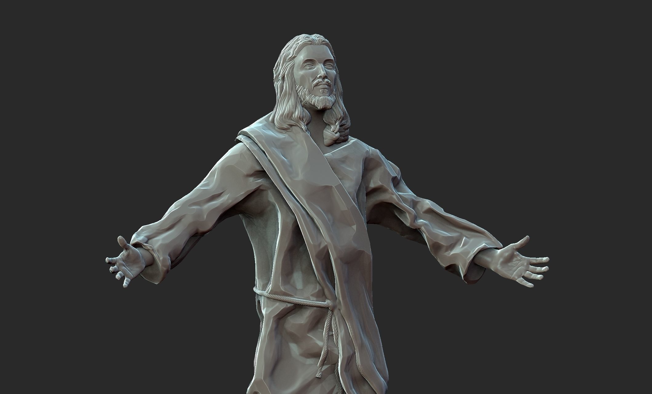 Jesus Ascension 3D print model_5