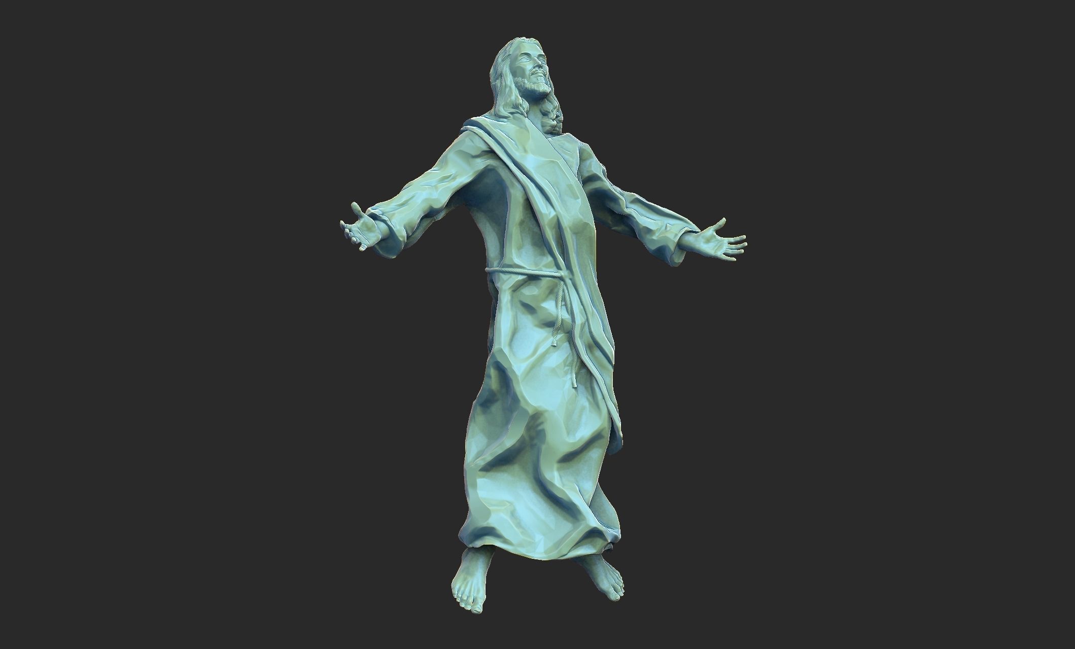 Jesus Ascension 3D print model_7