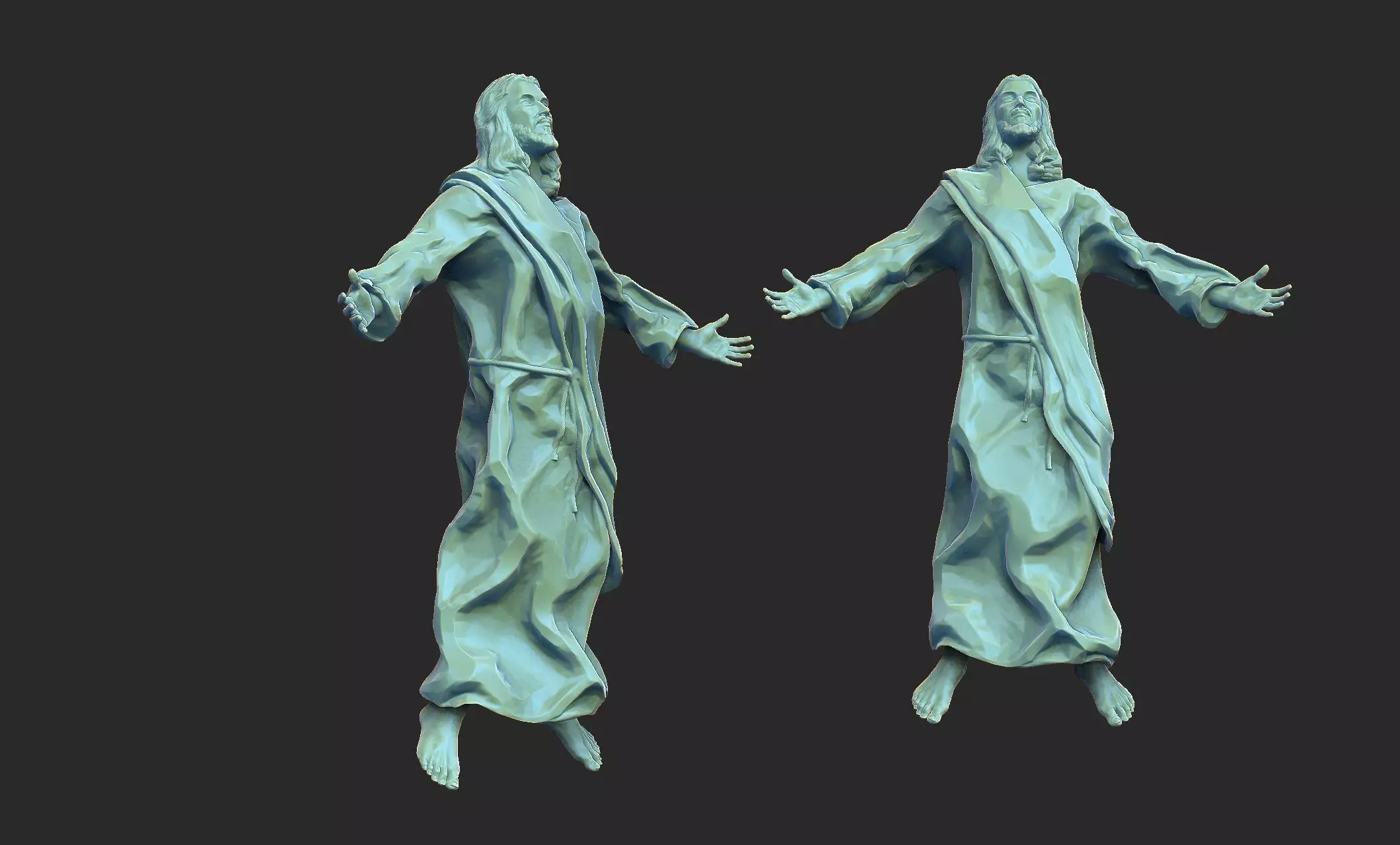 Jesus Ascension 3D print model_0