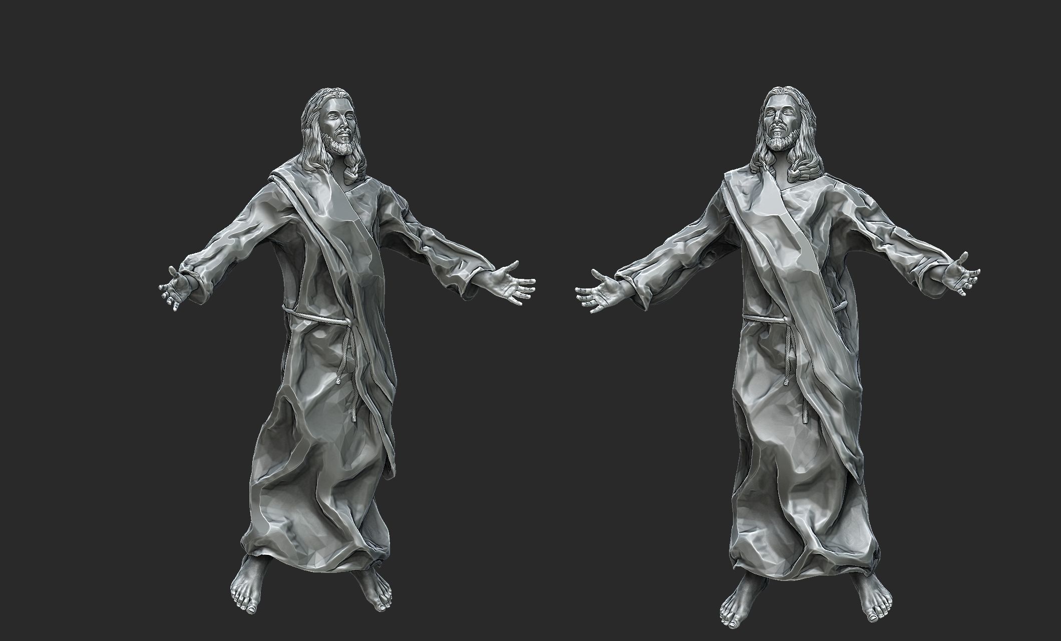 Jesus Ascension 3D print model_6