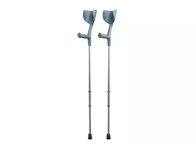 Forearm Crutches 3D model