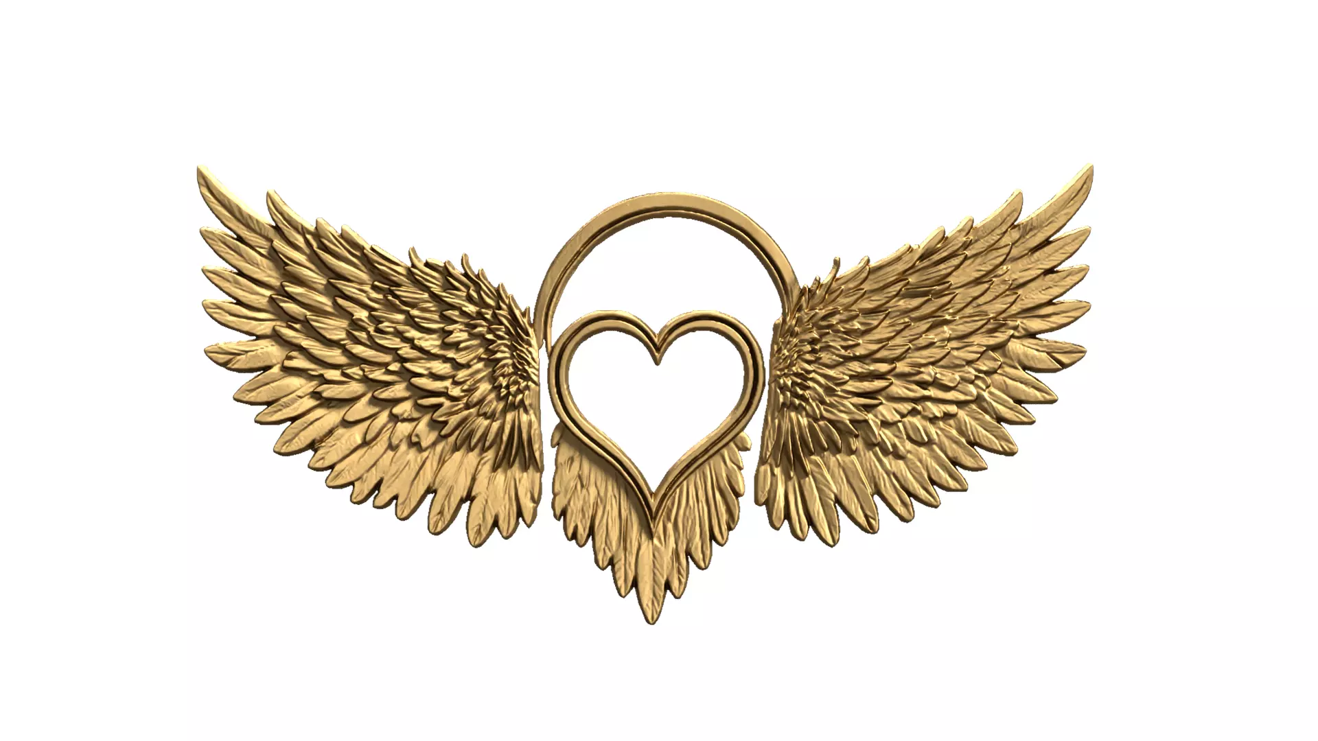 Wings Printable carved decor 18 3D print model_0
