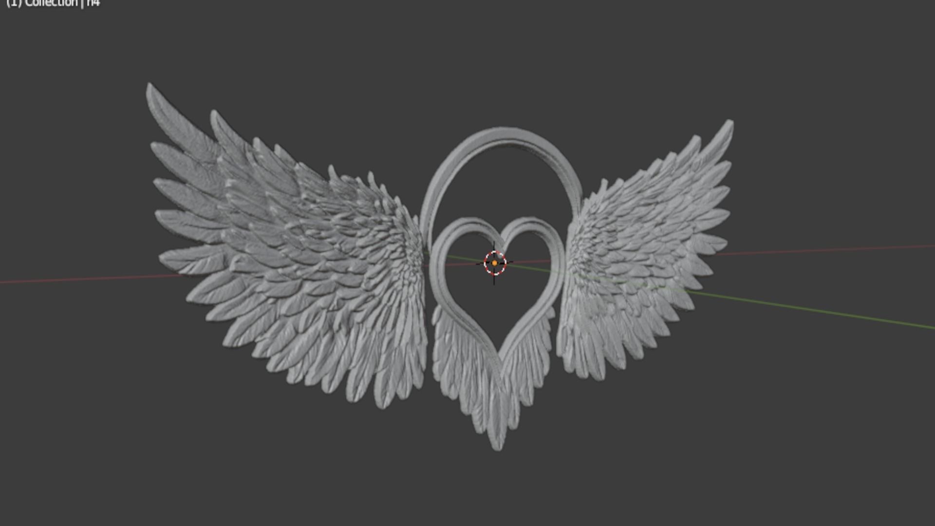 Wings Printable carved decor 18 3D print model_5