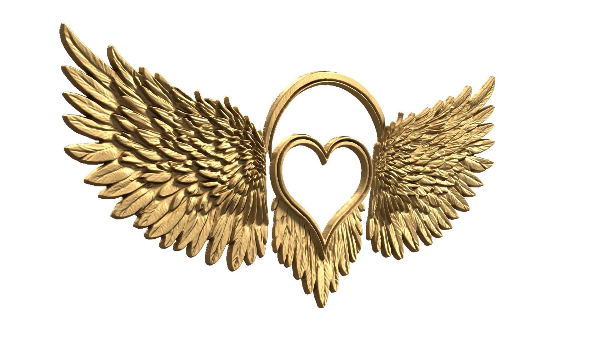 Wings Printable carved decor 18 3D print model_1