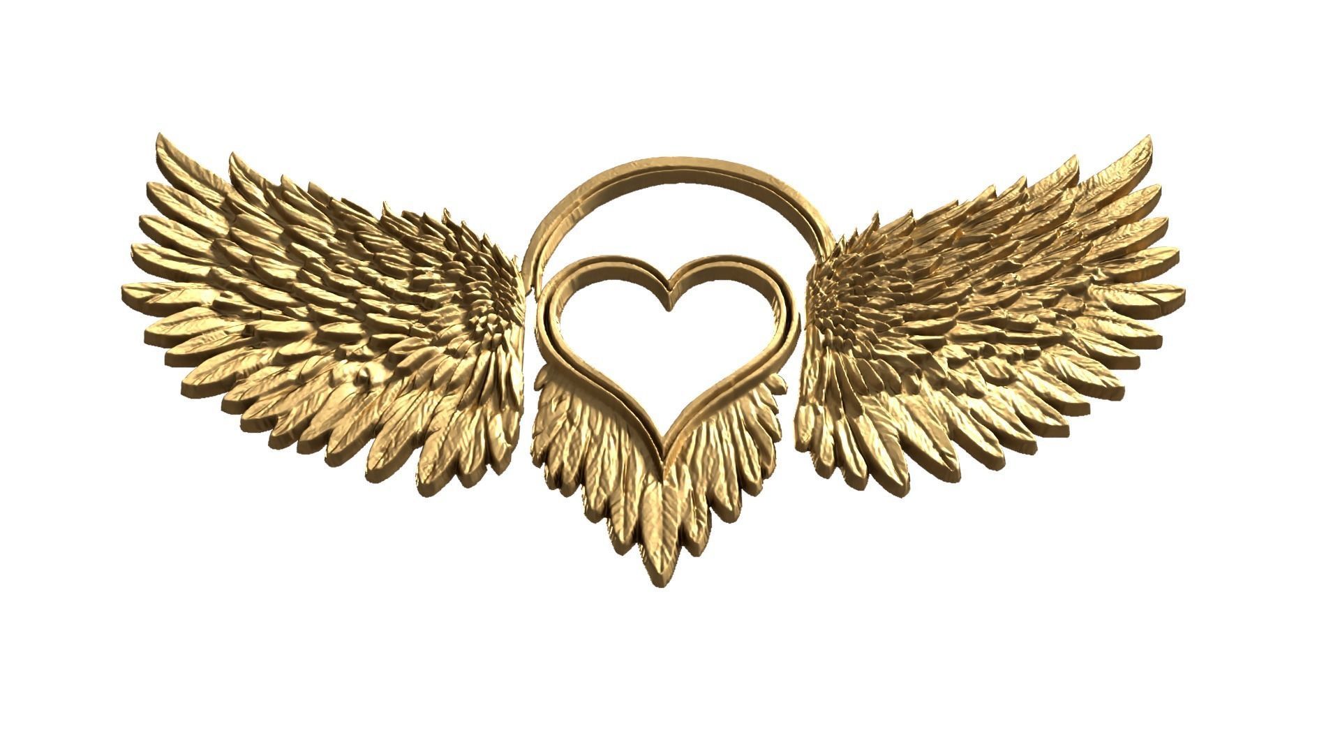 Wings Printable carved decor 18 3D print model_3