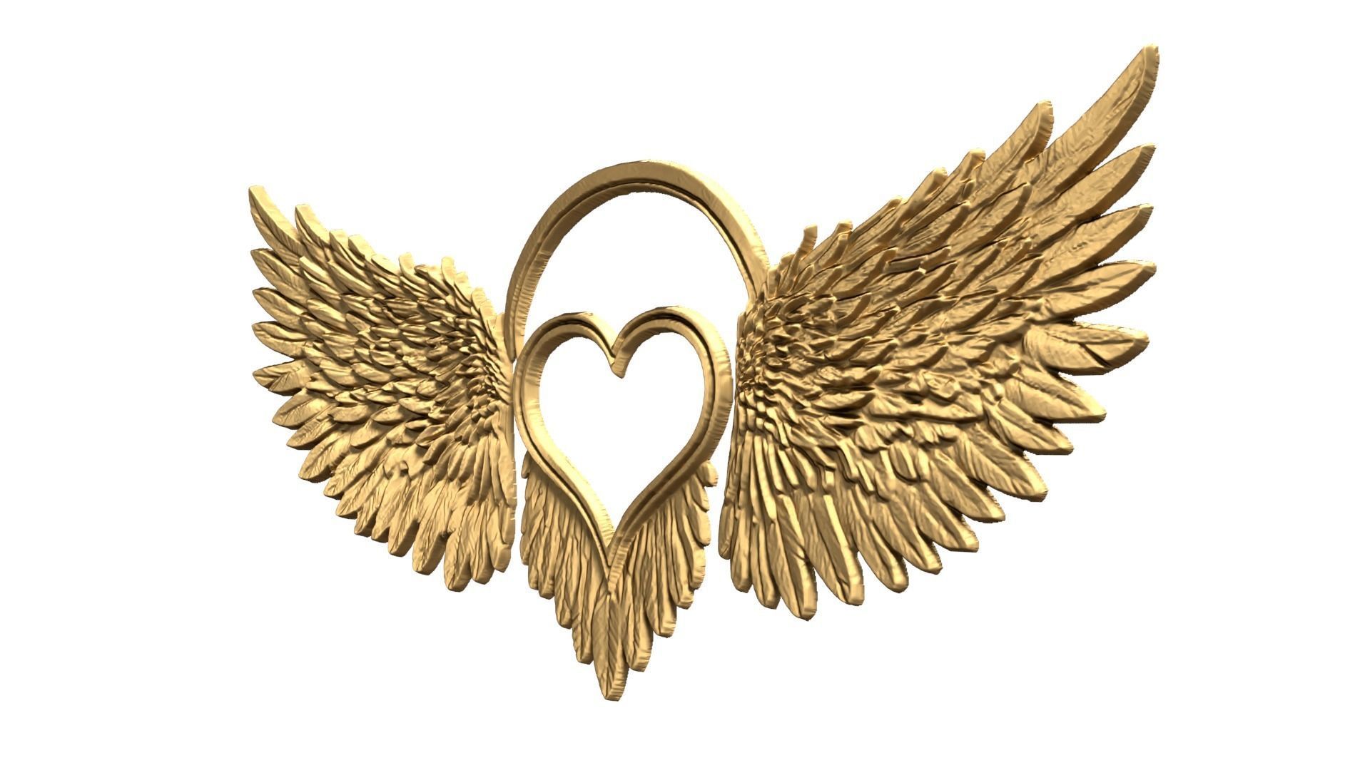 Wings Printable carved decor 18 3D print model_2