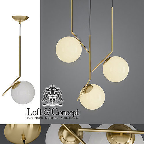 Chandelier Flos IC Lights Family Michael Anastassiades Low-poly 3D model