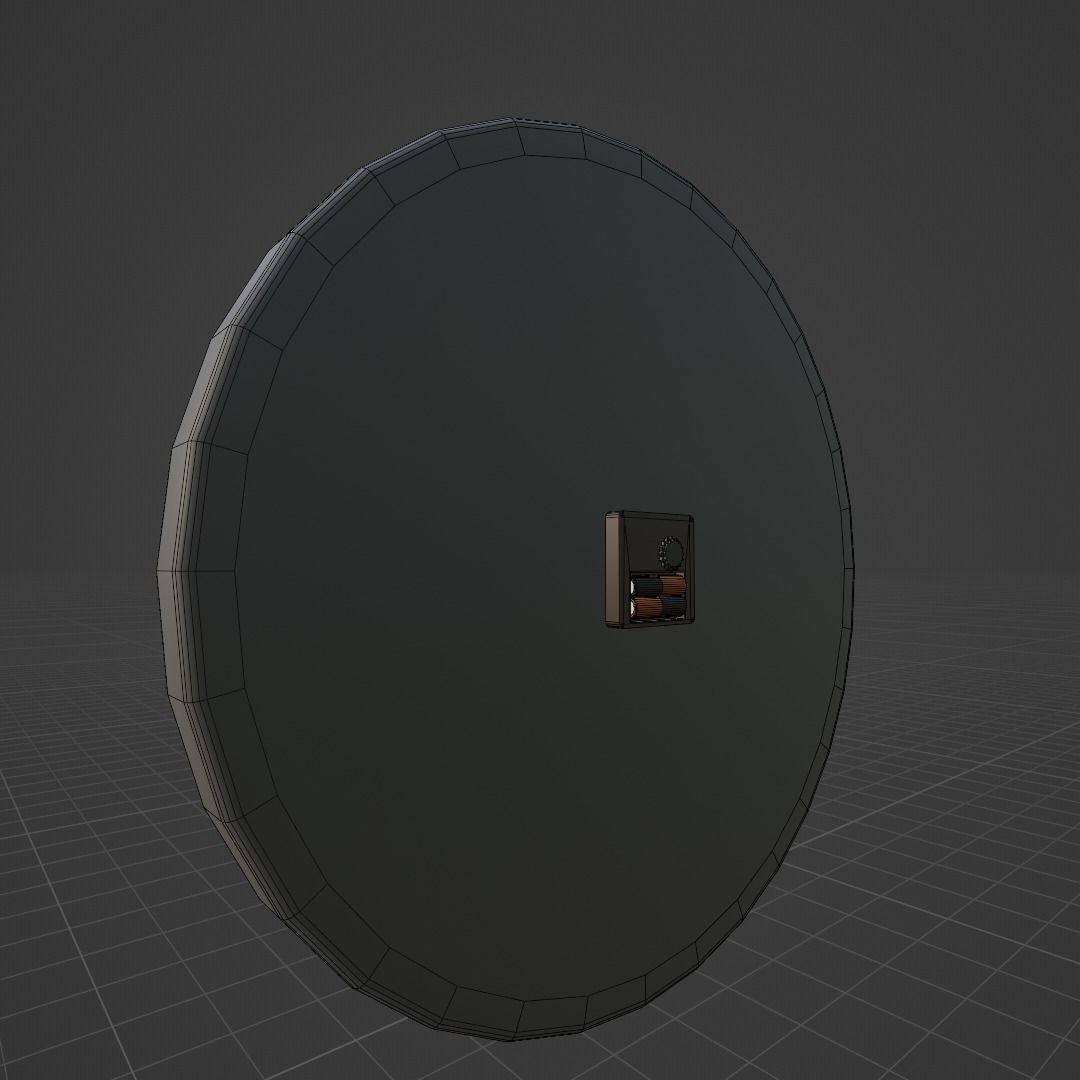 Wall Clock 3D model_5