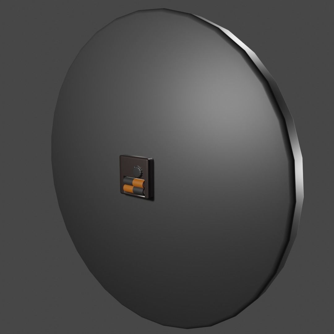 Wall Clock 3D model_3