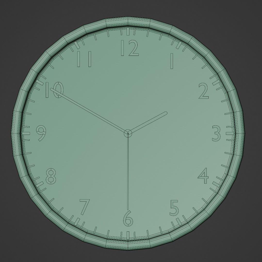 Wall Clock 3D model_6
