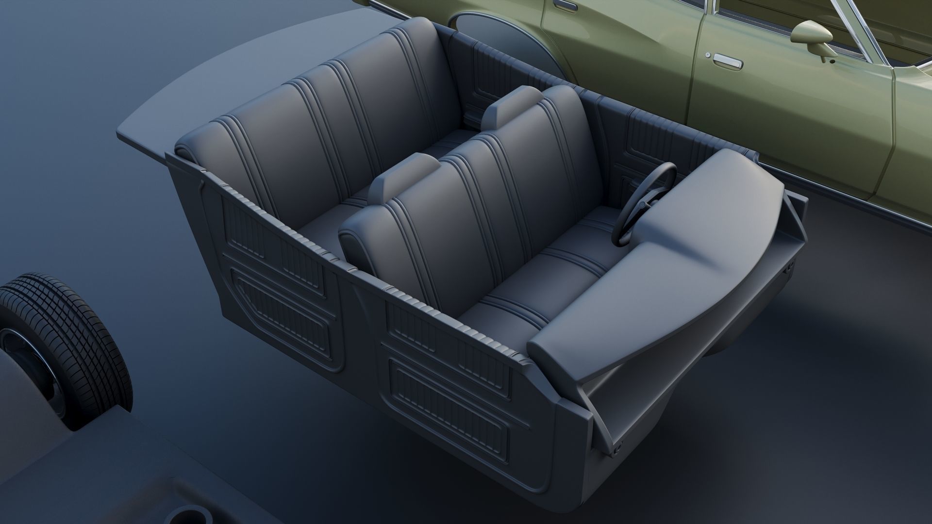 Gran Torino 4-Door Sedan 1974 3D print model_22