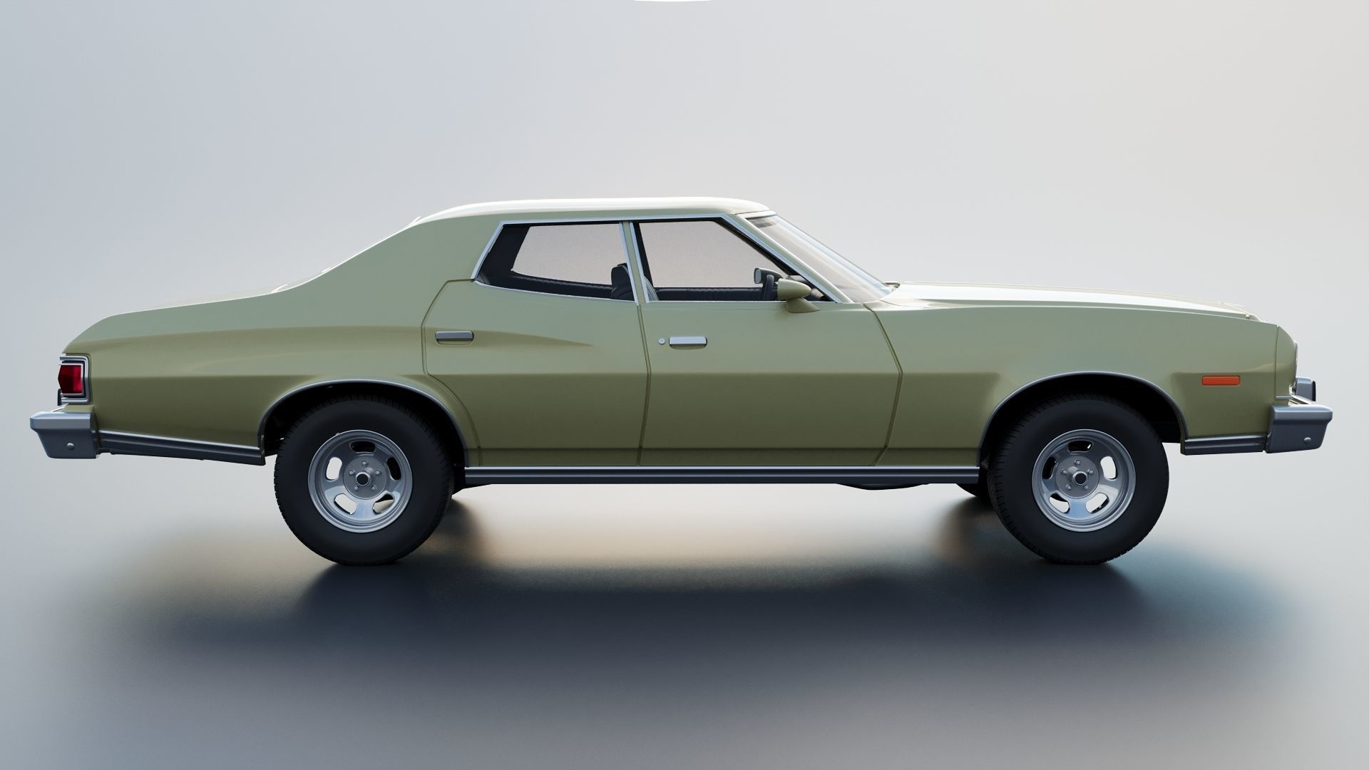 Gran Torino 4-Door Sedan 1974 3D print model_8