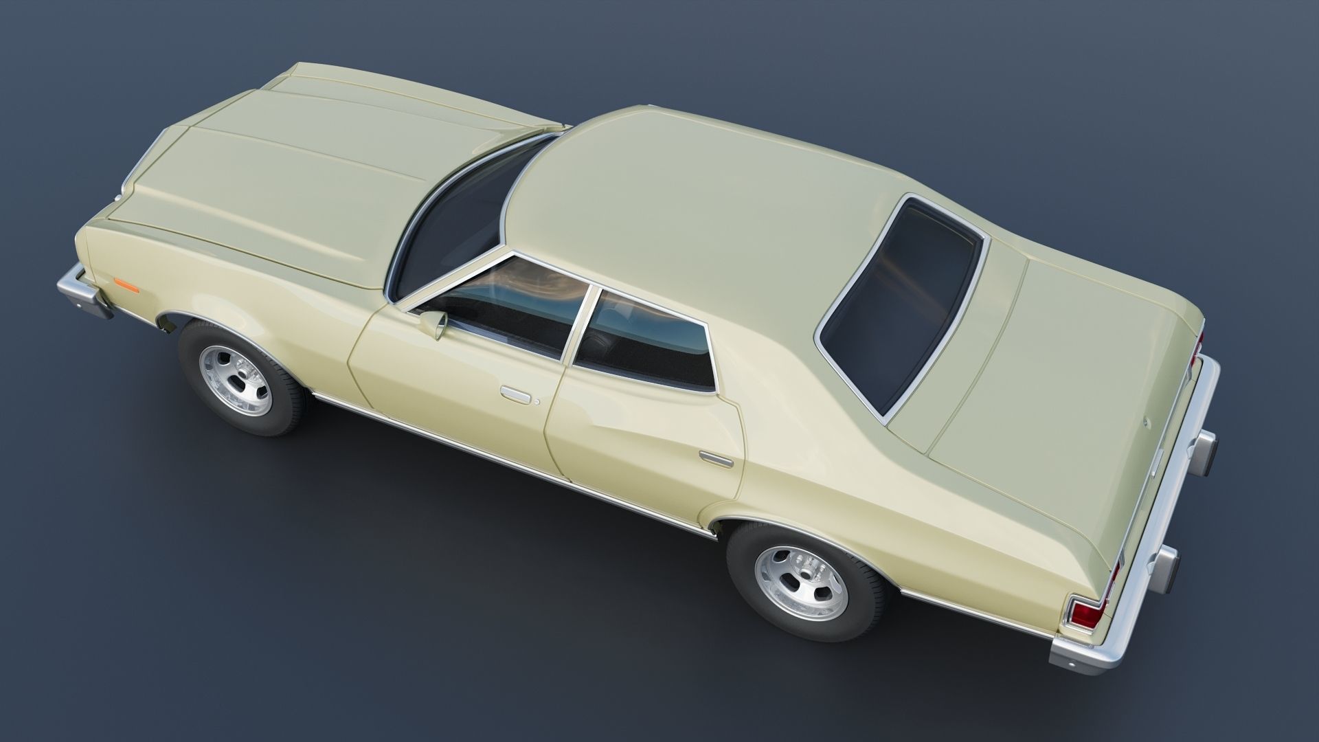 Gran Torino 4-Door Sedan 1974 3D print model_5