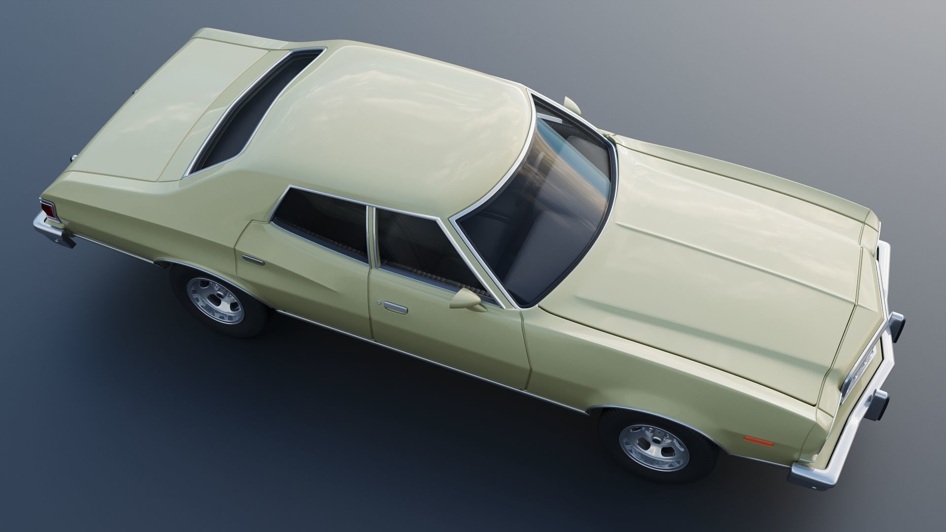 Gran Torino 4-Door Sedan 1974 3D print model_11