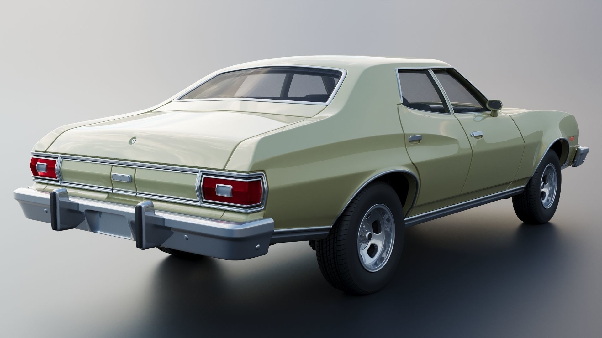 Gran Torino 4-Door Sedan 1974 3D print model_6