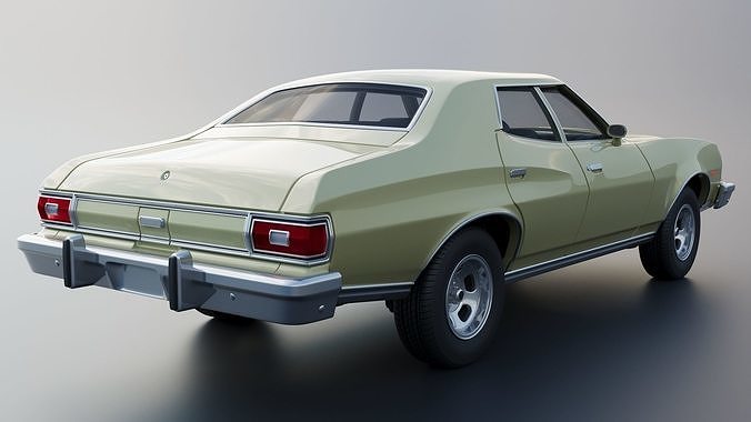 Gran Torino 4-Door Sedan 1974  3D print model 7