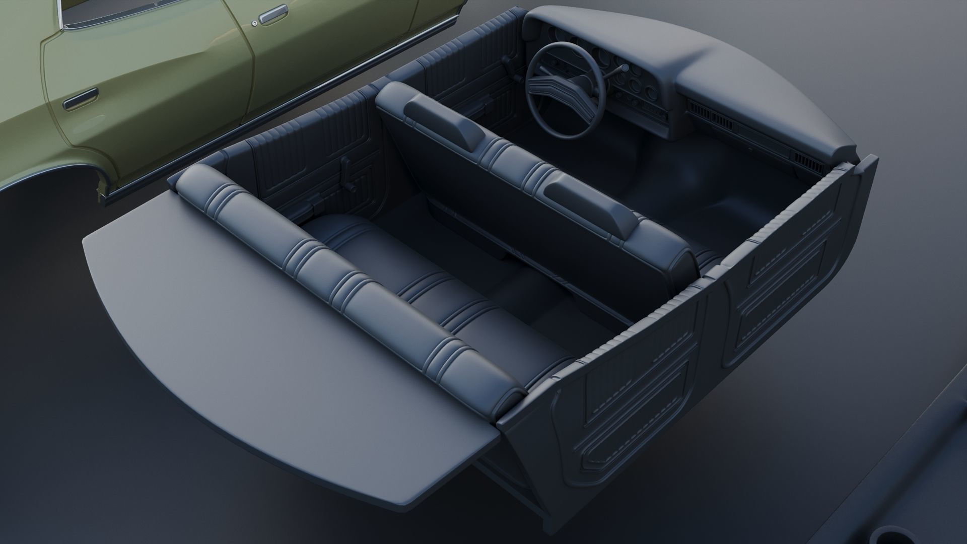 Gran Torino 4-Door Sedan 1974 3D print model_23