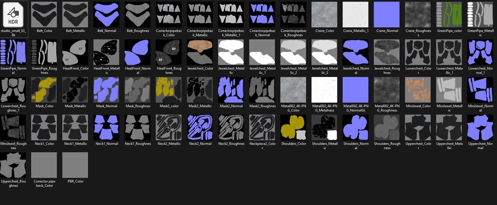 Cyborg Robot Low-poly 3D model_11