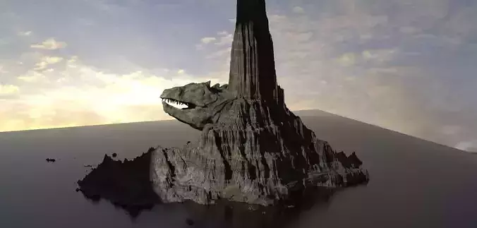 Mali i Thate Dragon Rock island