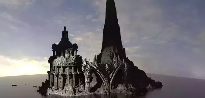 Mali i Thate Mountain Temple hall