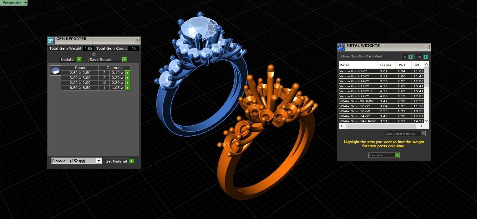 Women Ring 3D print model_5