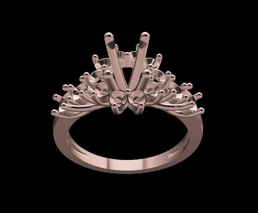 Women Ring 3D print model_1