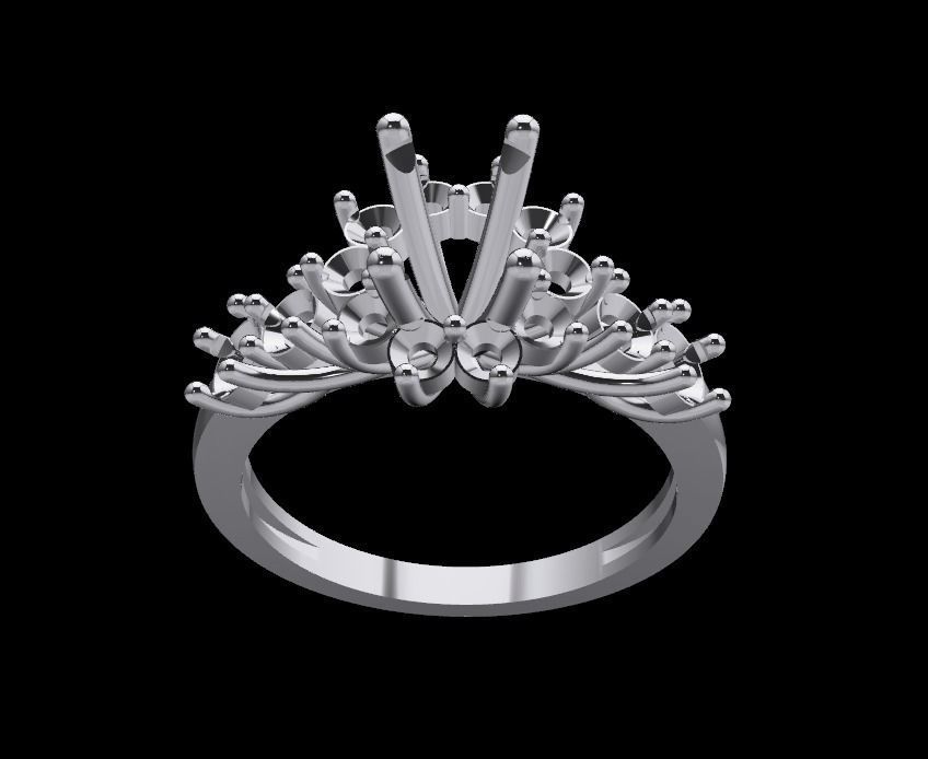Women Ring 3D print model_2