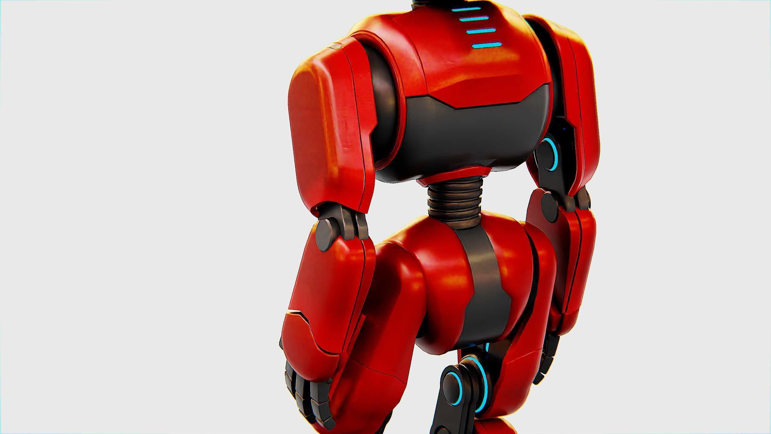 TOY BOT MESSY  Rigged for Unreal Engine - Unity - MIXAMO  3D model_29