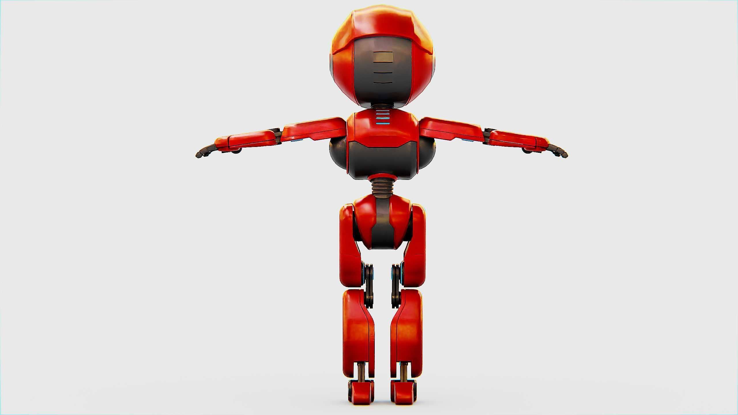 TOY BOT MESSY  Rigged for Unreal Engine - Unity - MIXAMO  3D model_32