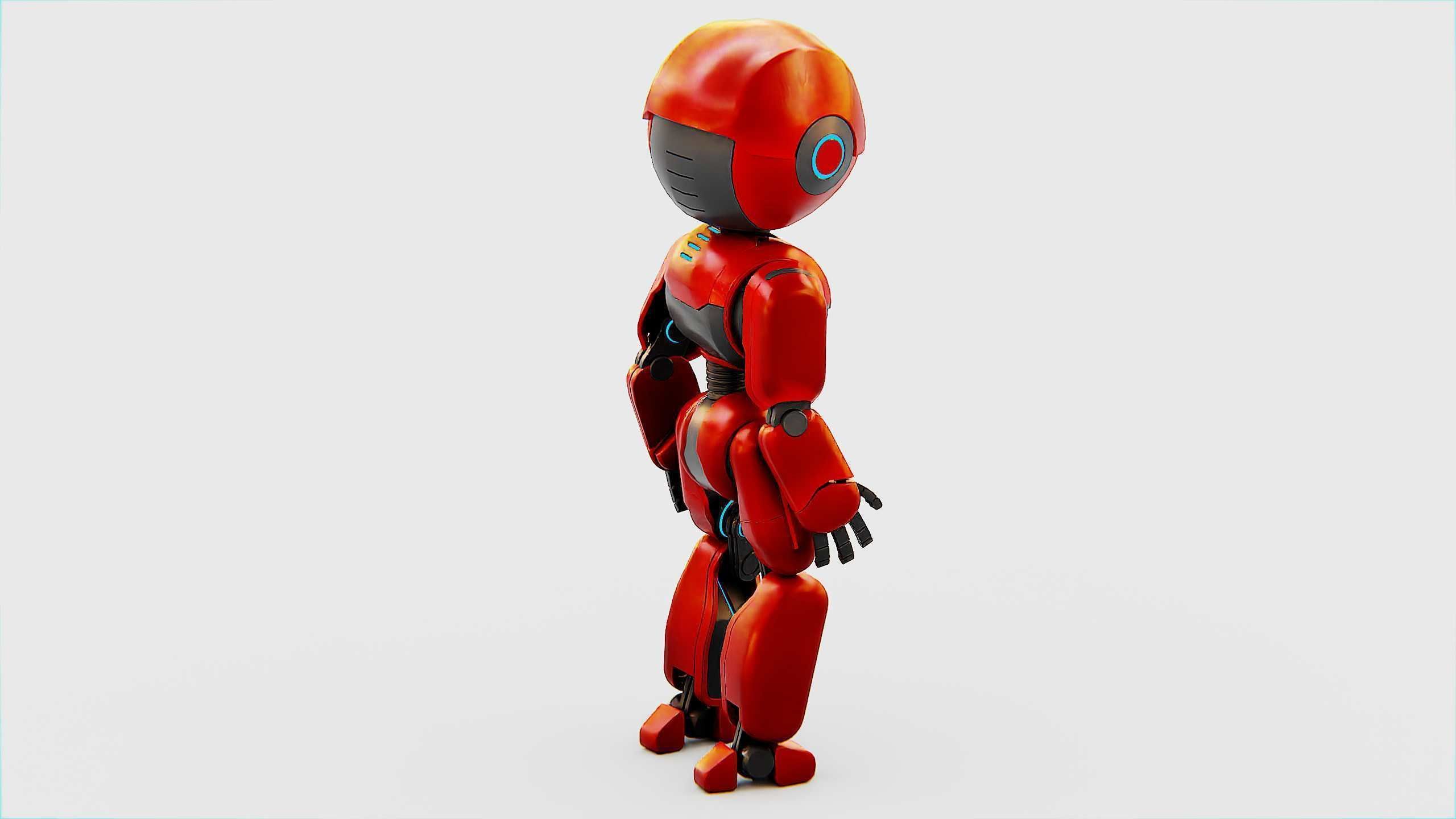 TOY BOT MESSY  Rigged for Unreal Engine - Unity - MIXAMO  3D model_16