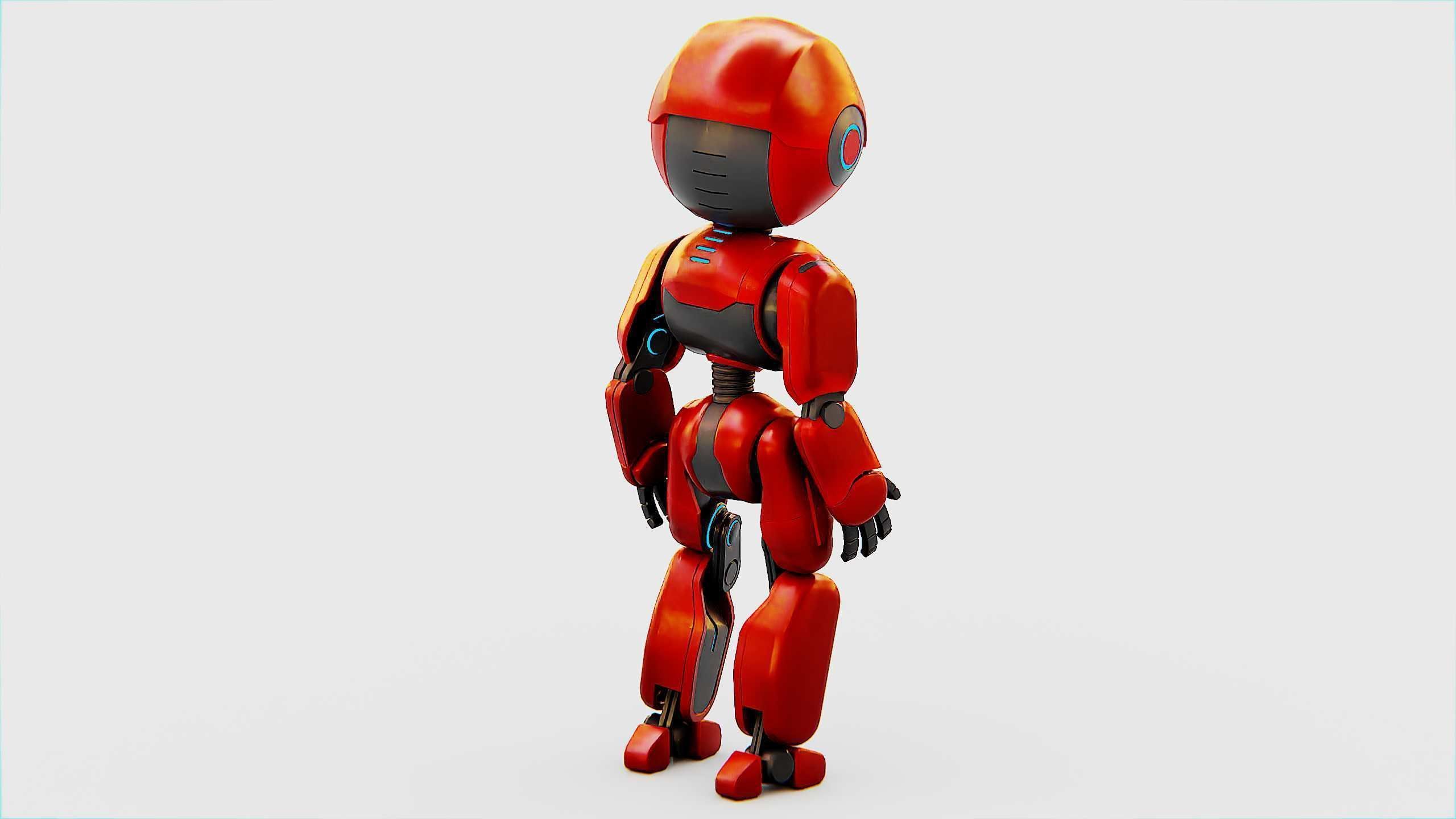 TOY BOT MESSY  Rigged for Unreal Engine - Unity - MIXAMO  3D model_15