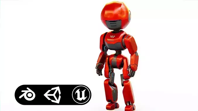 TOY BOT MESSY  Rigged for Unreal Engine - Unity - MIXAMO  3D model