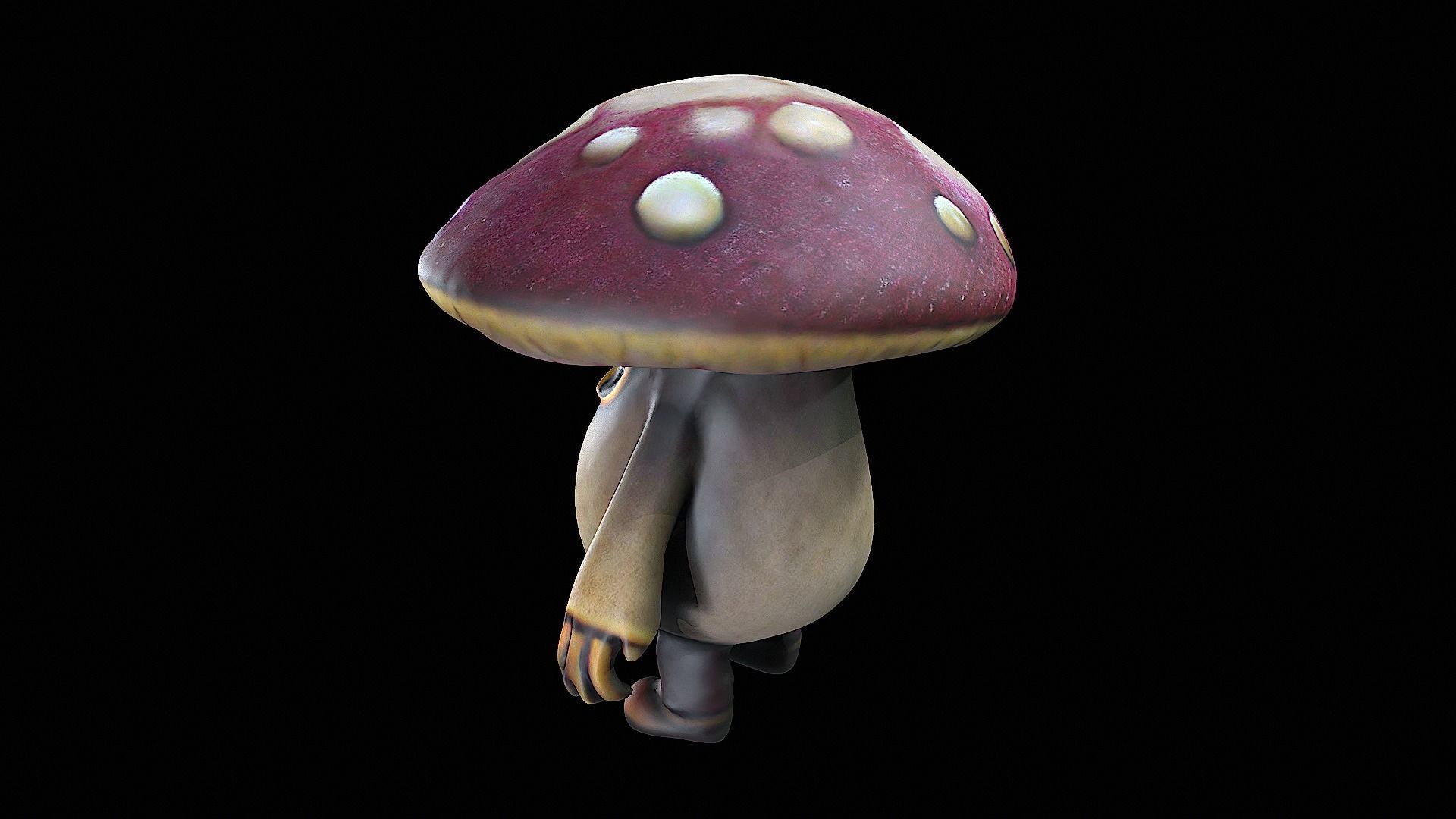 mushroom character 3D model_4
