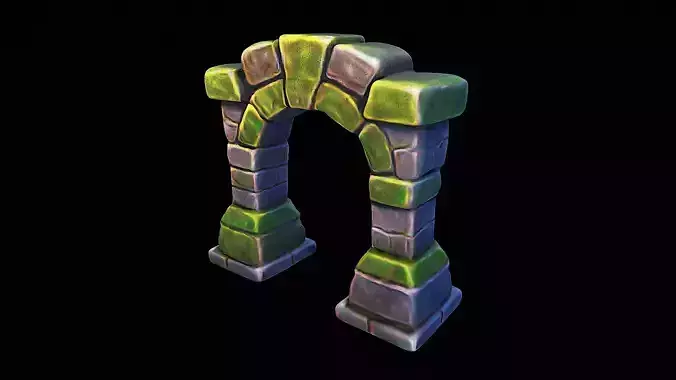 stylized stone arch