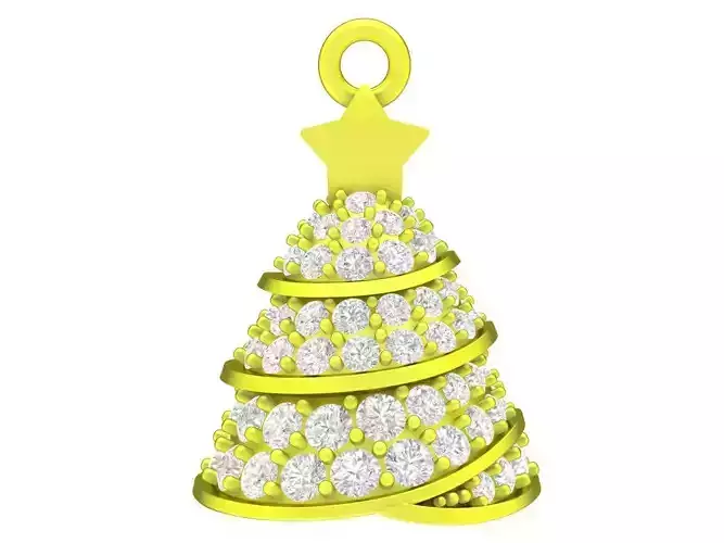 A7952 Diamond Noel Tree Pendant 3D Model 3D print model A7952 Diamond Noel Tree Pendant 3D Model 3D print model