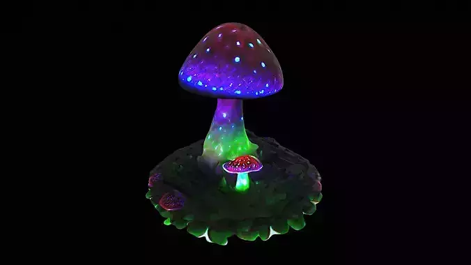 glowing mushroom