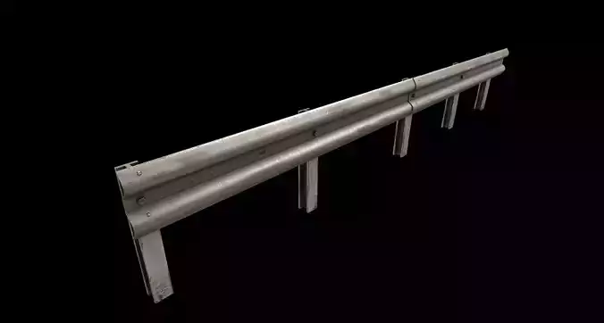 Realistic Road Guardrail