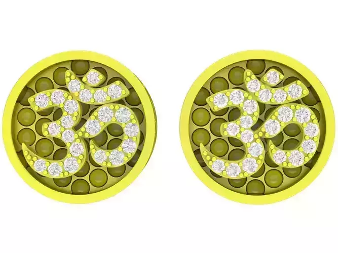 7898 buddha earrings 