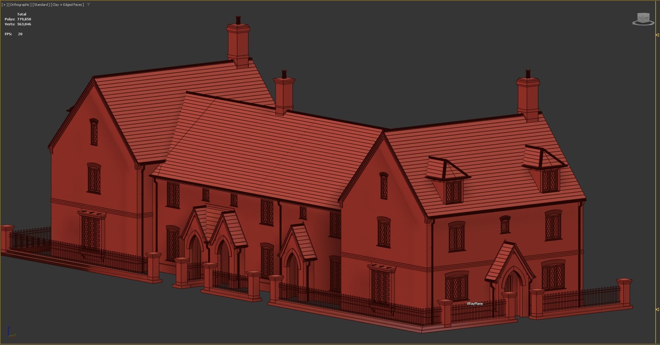 British House Bosc 3A4F 3D model_7