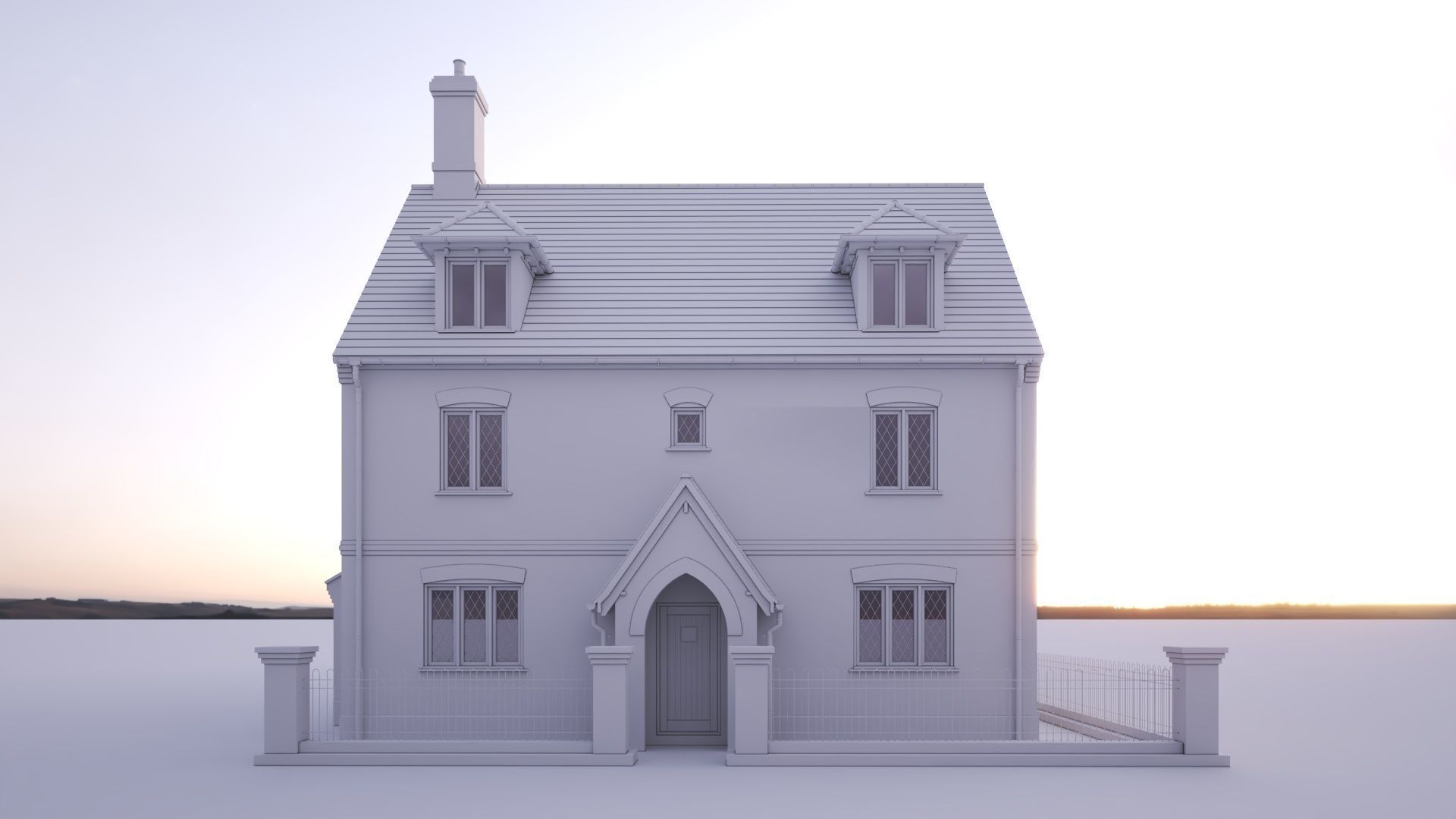 British House Bosc 3A4F 3D model_3