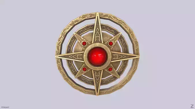 Pendant Low-poly 3D model Pendant Low-poly 3D model