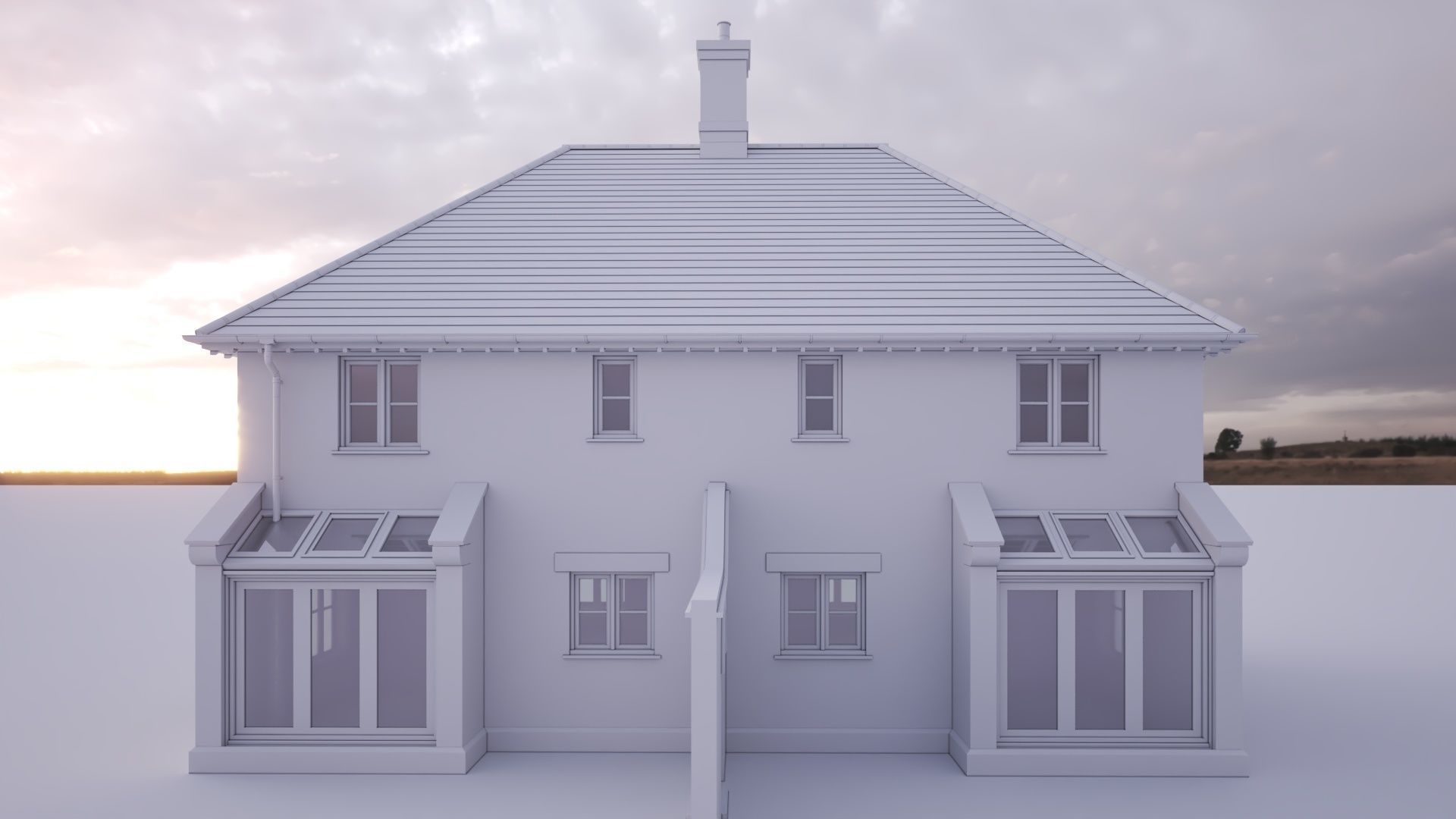 British House Bosc 3D 3D model_2