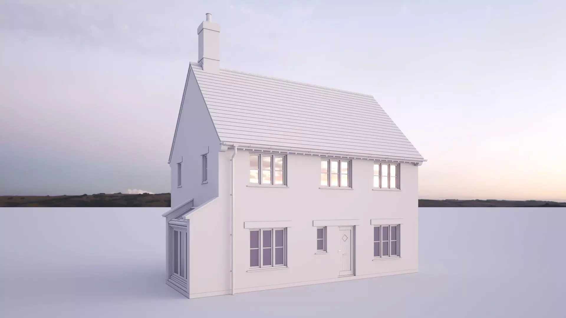 British House Bosc 3D2 3D model_0
