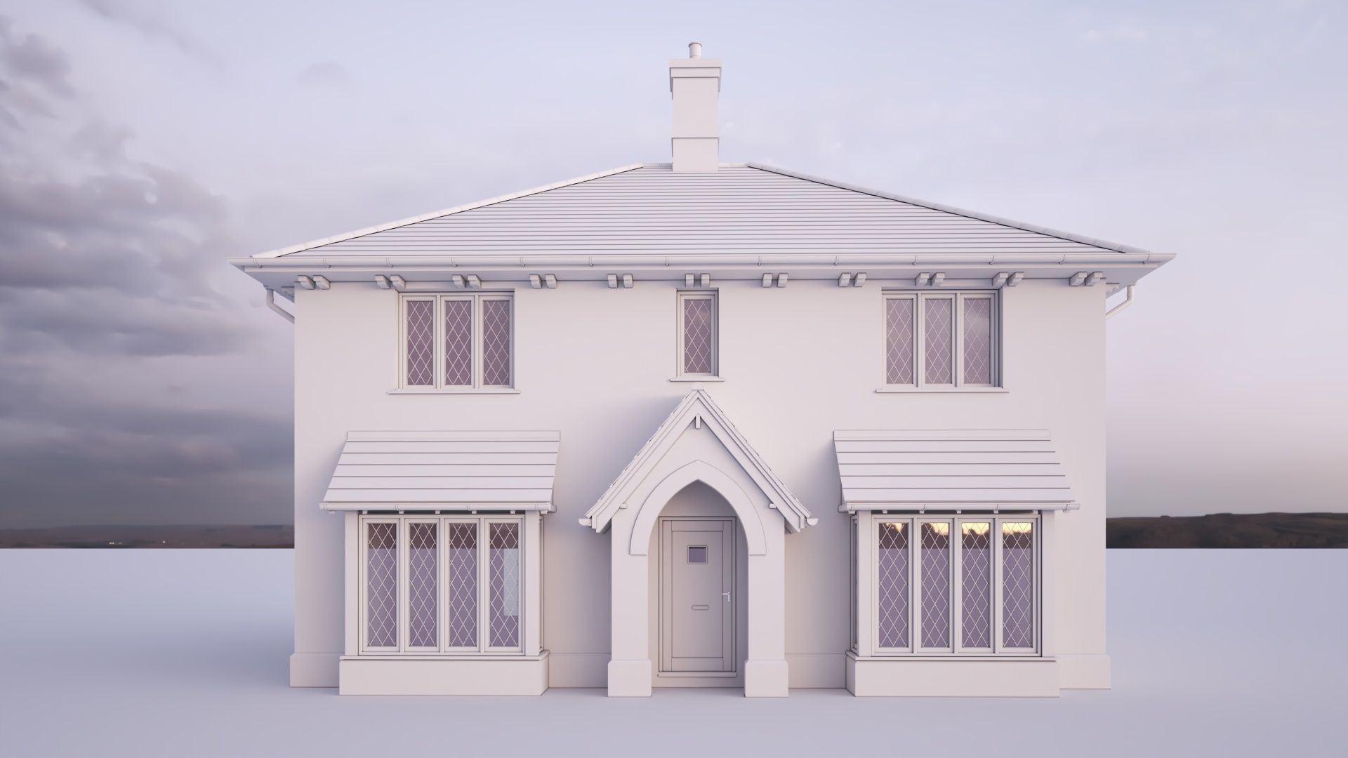 British House Bosc 4C 3D model_1