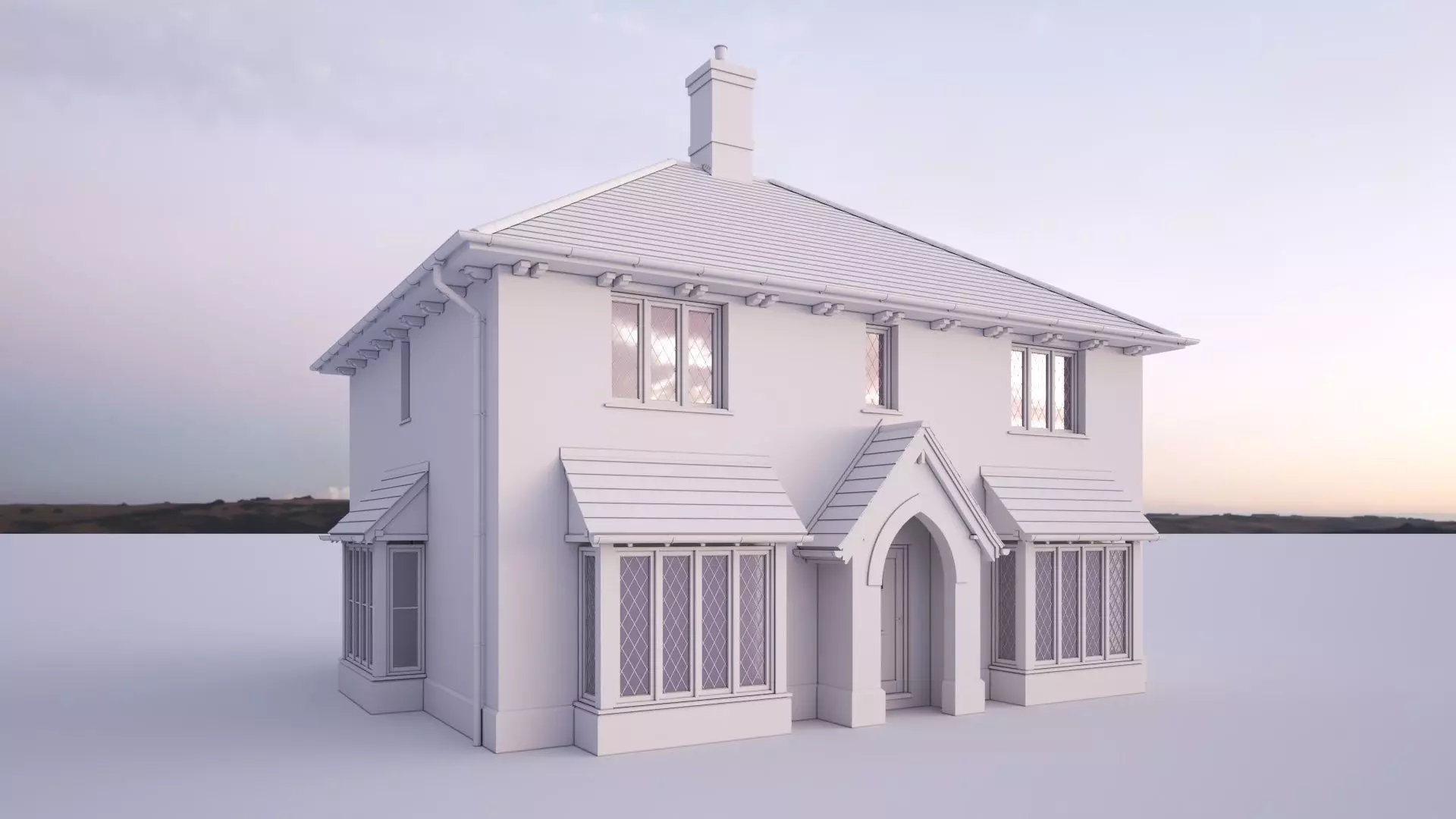 British House Bosc 4C 3D model_0