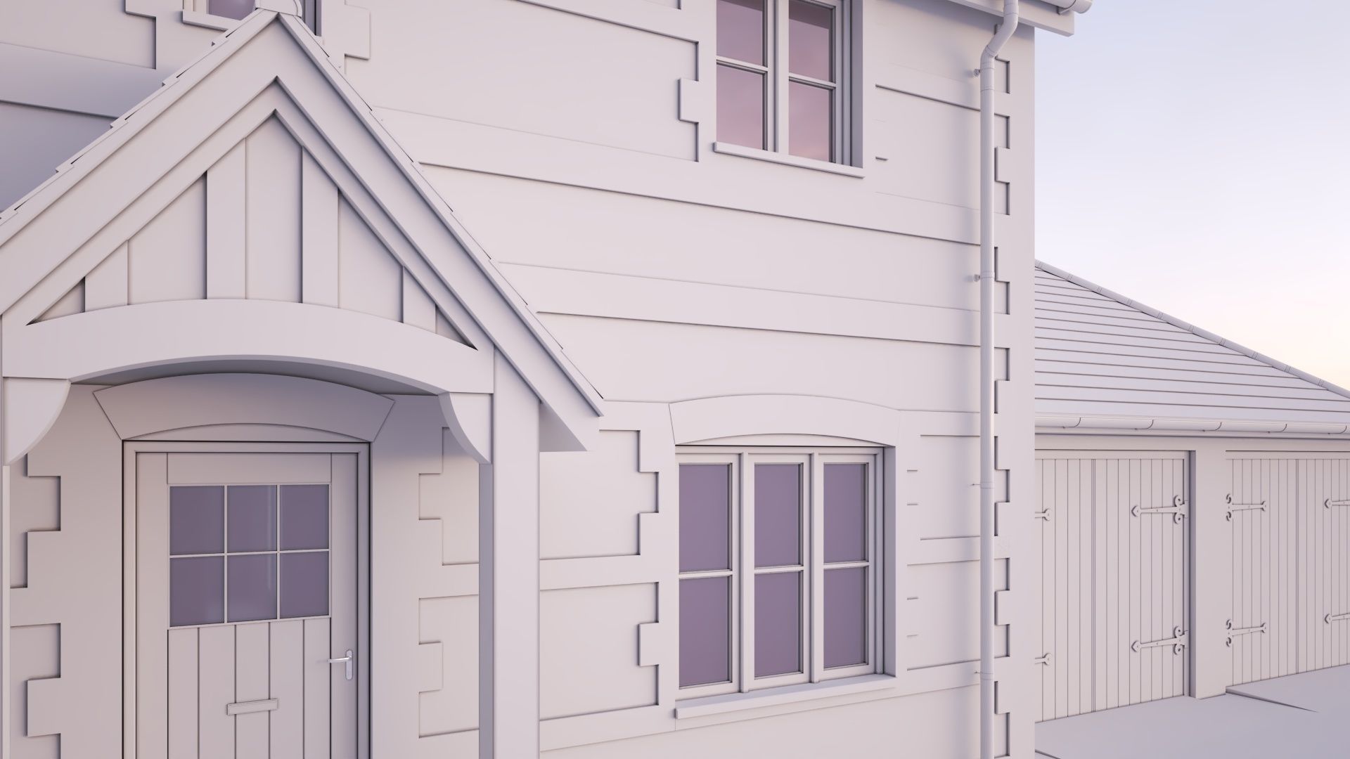 British House Bosc 4D 3D model_6