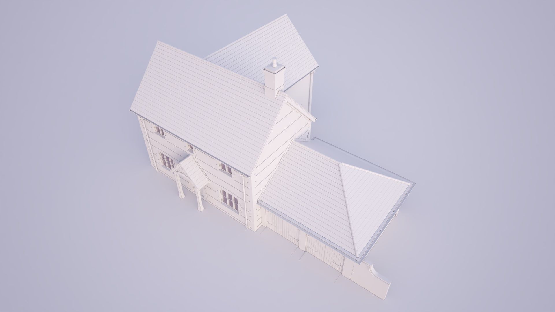 British House Bosc 4D 3D model_5