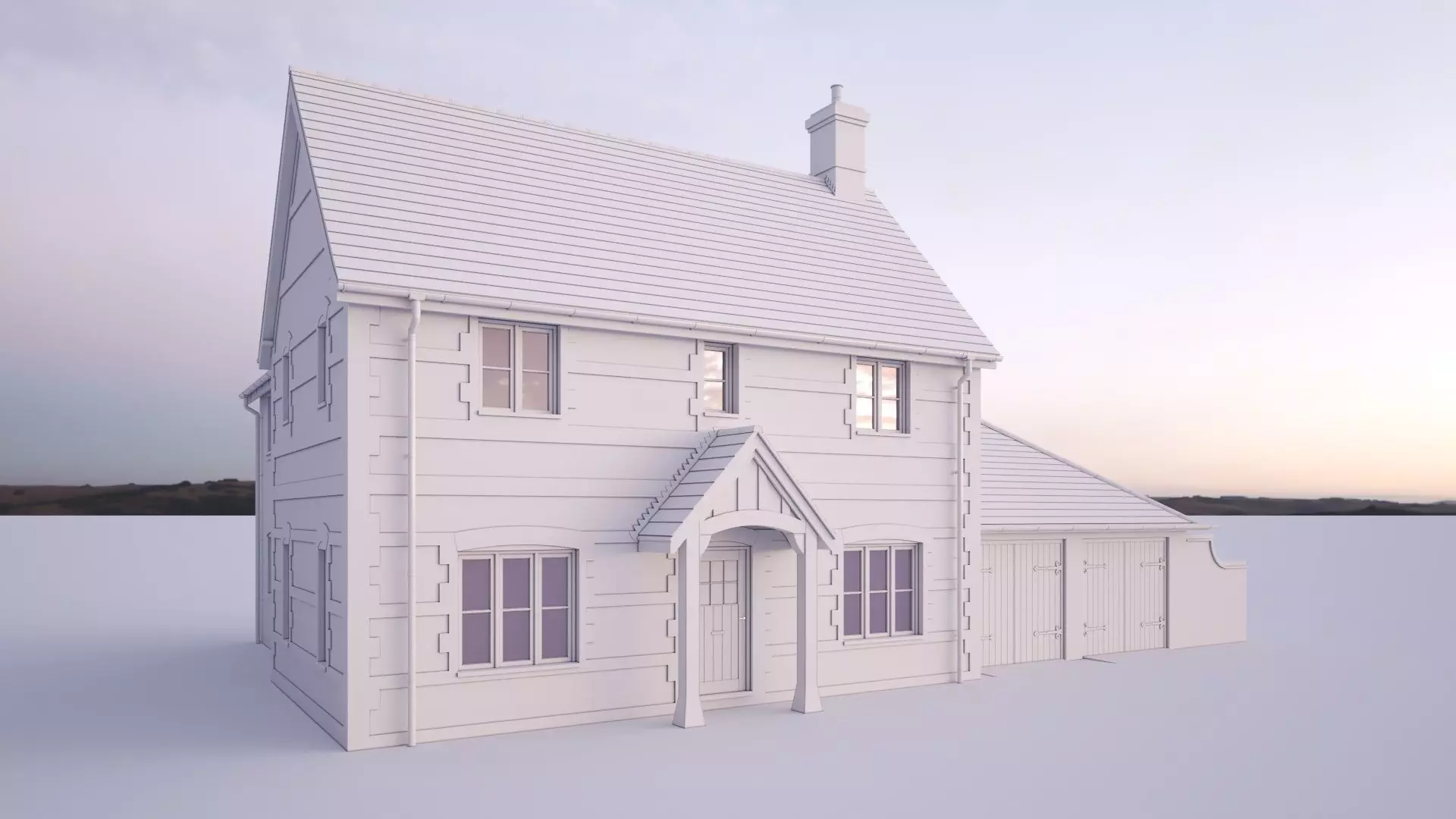 British House Bosc 4D 3D model_0