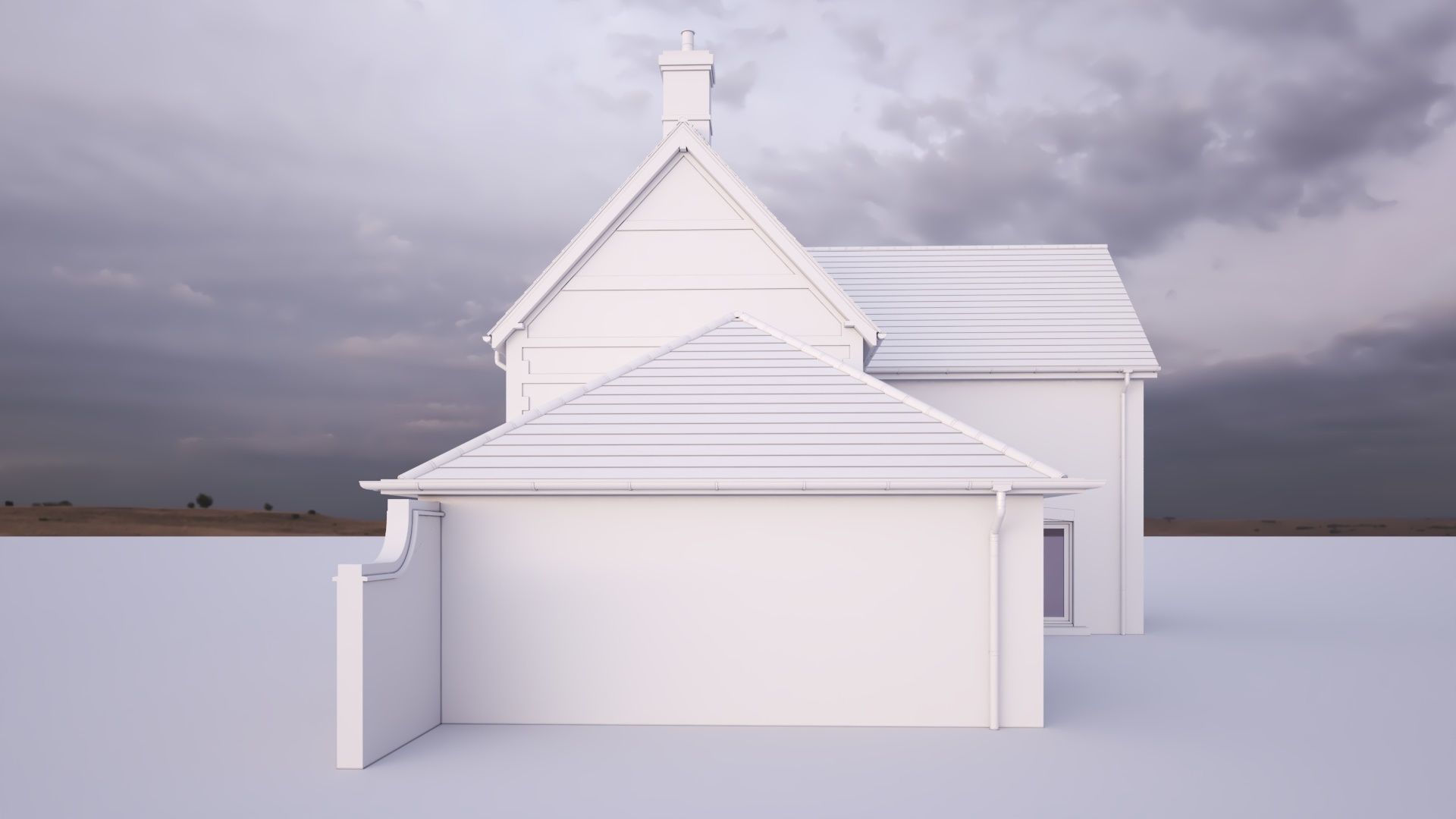 British House Bosc 4D 3D model_2