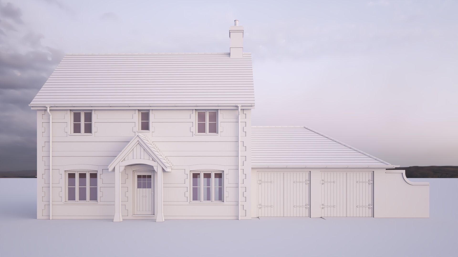 British House Bosc 4D 3D model_1